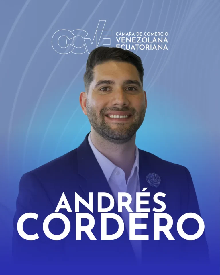 Retrato oficial de Andres Cordero, Director de Membresias de la CCVE