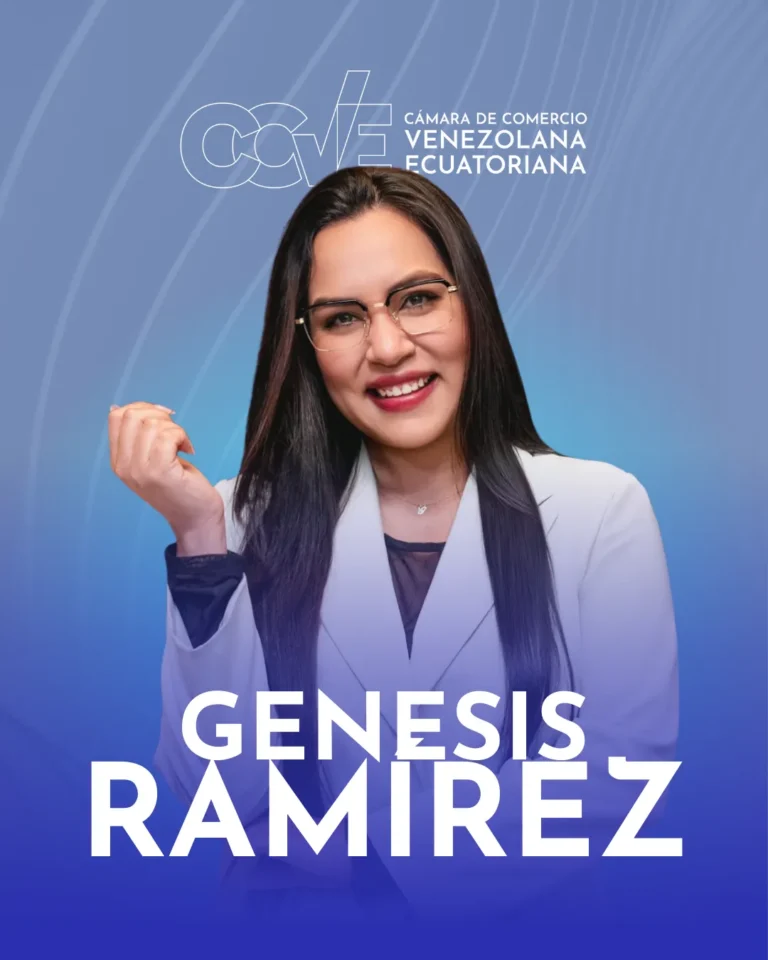 Retrato oficial de Genesis Ramirez, Directora de Talento de la CCVE