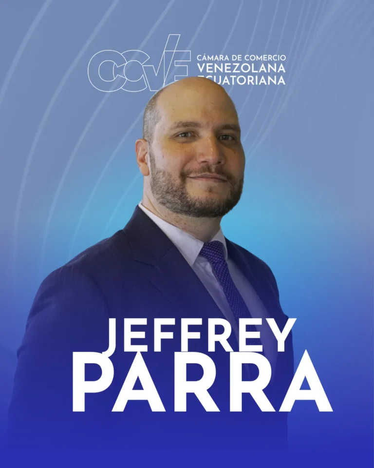Retrato oficial de Jeffrey Parra, Director Financiero de la CCVE